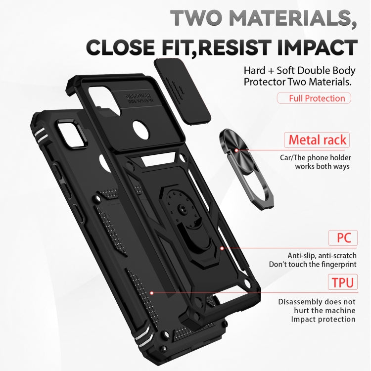 Custodia per telefono con supporto per camshield scorrevole, For Xiaomi Redmi 10A, For Xiaomi Redmi 10C, For Xiaomi Redmi Note 11E