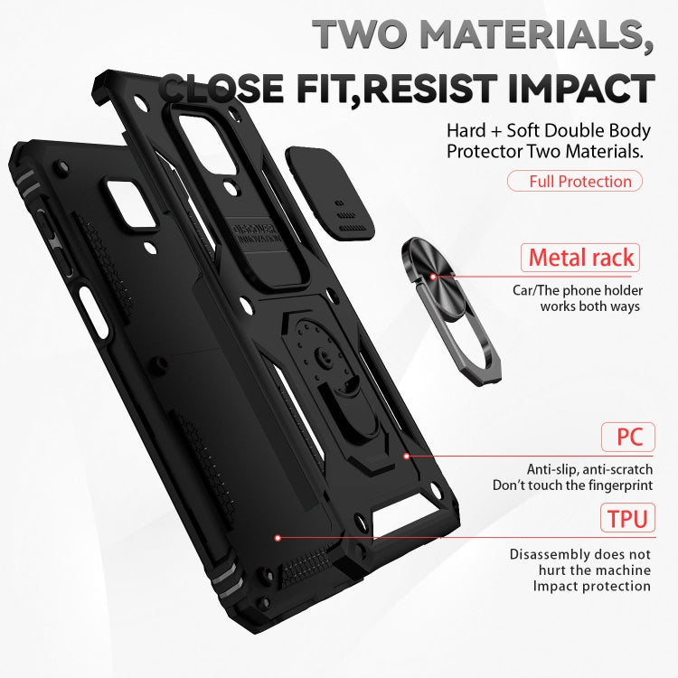 Custodia per telefono con supporto per camshield scorrevole, For Xiaomi Redmi Note 9 Pro, For Xiaomi Redmi Note 8 Pro