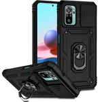 Custodia per telefono con supporto per camshield scorrevole, For Xiaomi Redmi Note 10 Pro, For Xiaomi Redmi Note 10, For Xiaomi Poco X3
