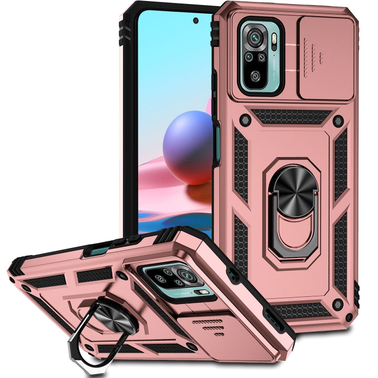 Custodia per telefono con supporto per camshield scorrevole, For Xiaomi Redmi Note 10 Pro, For Xiaomi Redmi Note 10, For Xiaomi Poco X3