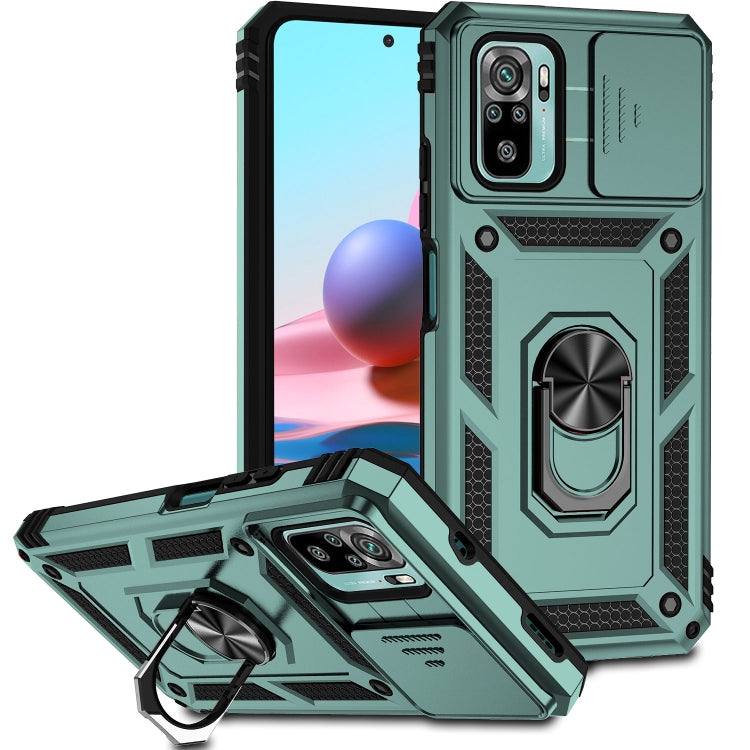 Custodia per telefono con supporto per camshield scorrevole, For Xiaomi Redmi Note 10 Pro, For Xiaomi Redmi Note 10, For Xiaomi Poco X3
