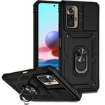 Custodia per telefono con supporto per camshield scorrevole, For Xiaomi Redmi Note 10 Pro, For Xiaomi Redmi Note 10, For Xiaomi Poco X3