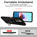 Custodia per telefono con supporto per camshield scorrevole, For Xiaomi Redmi Note 10 Pro, For Xiaomi Redmi Note 10, For Xiaomi Poco X3