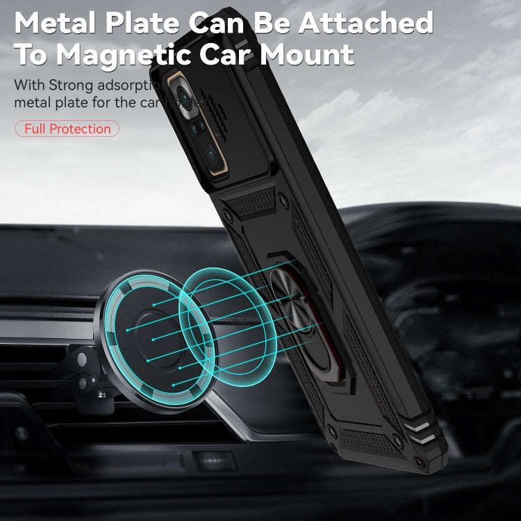 Custodia per telefono con supporto per camshield scorrevole, For Xiaomi Redmi Note 10 Pro, For Xiaomi Redmi Note 10, For Xiaomi Poco X3