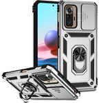 Custodia per telefono con supporto per camshield scorrevole, For Xiaomi Redmi Note 10 Pro, For Xiaomi Redmi Note 10, For Xiaomi Poco X3