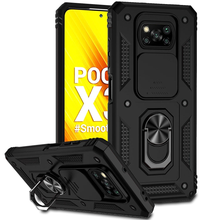 Custodia per telefono con supporto per camshield scorrevole, For Xiaomi Redmi Note 10 Pro, For Xiaomi Redmi Note 10, For Xiaomi Poco X3