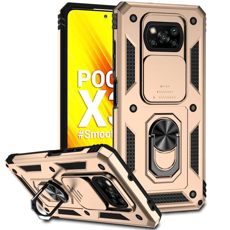 Custodia per telefono con supporto per camshield scorrevole, For Xiaomi Redmi Note 10 Pro, For Xiaomi Redmi Note 10, For Xiaomi Poco X3