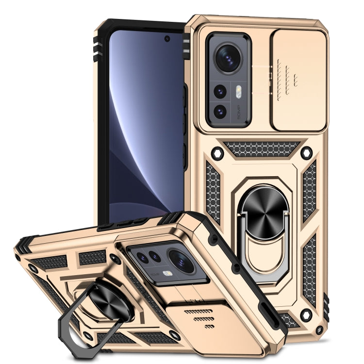Custodia per telefono con supporto per camshield scorrevole, For Xiaomi 12 Pro, For Xiaomi 12, For Xiaomi 11 Lite