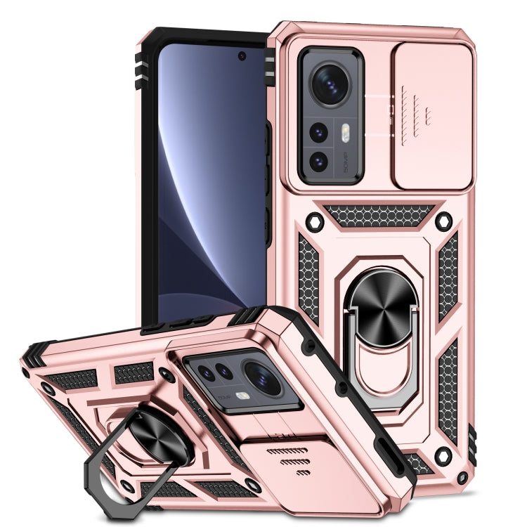 Custodia per telefono con supporto per camshield scorrevole, For Xiaomi 12 Pro, For Xiaomi 12, For Xiaomi 11 Lite