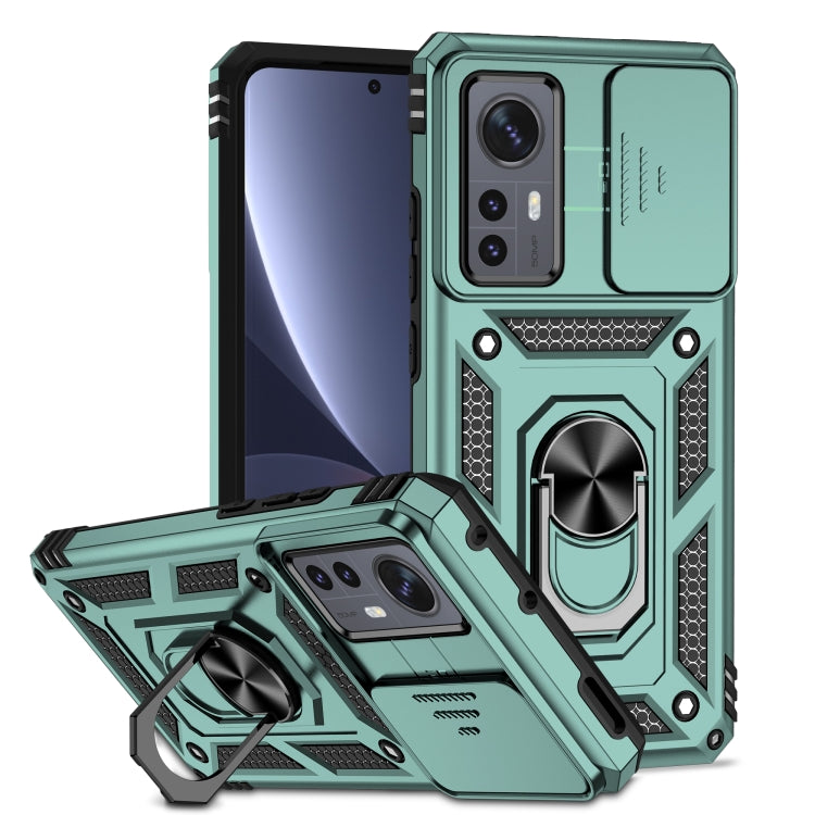 Custodia per telefono con supporto per camshield scorrevole, For Xiaomi 12 Pro, For Xiaomi 12, For Xiaomi 11 Lite