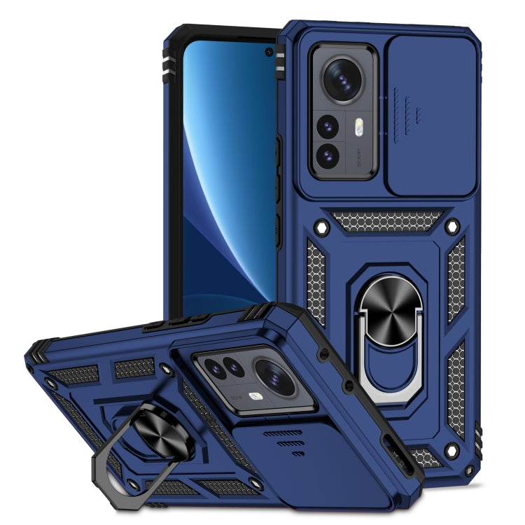 Custodia per telefono con supporto per camshield scorrevole, For Xiaomi 12 Pro, For Xiaomi 12, For Xiaomi 11 Lite