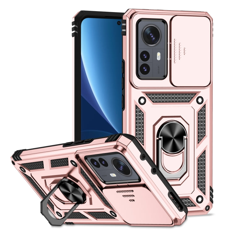 Custodia per telefono con supporto per camshield scorrevole, For Xiaomi 12 Pro, For Xiaomi 12, For Xiaomi 11 Lite