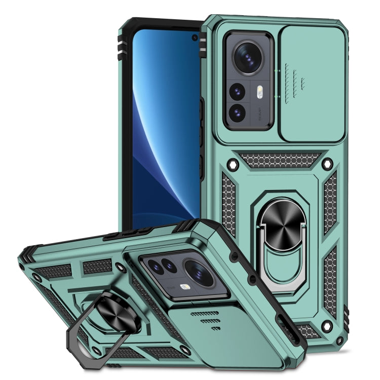 Custodia per telefono con supporto per camshield scorrevole, For Xiaomi 12 Pro, For Xiaomi 12, For Xiaomi 11 Lite