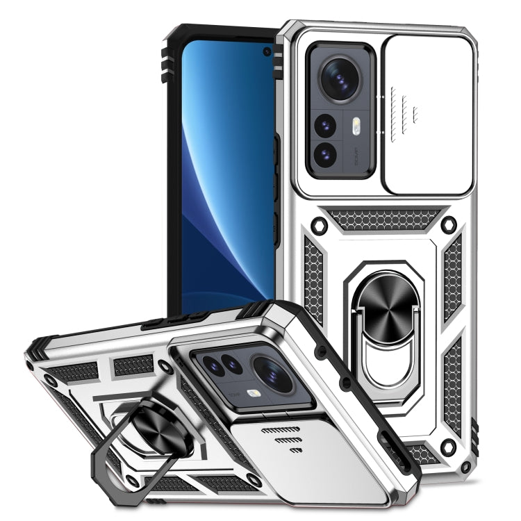 Custodia per telefono con supporto per camshield scorrevole, For Xiaomi 12 Pro, For Xiaomi 12, For Xiaomi 11 Lite