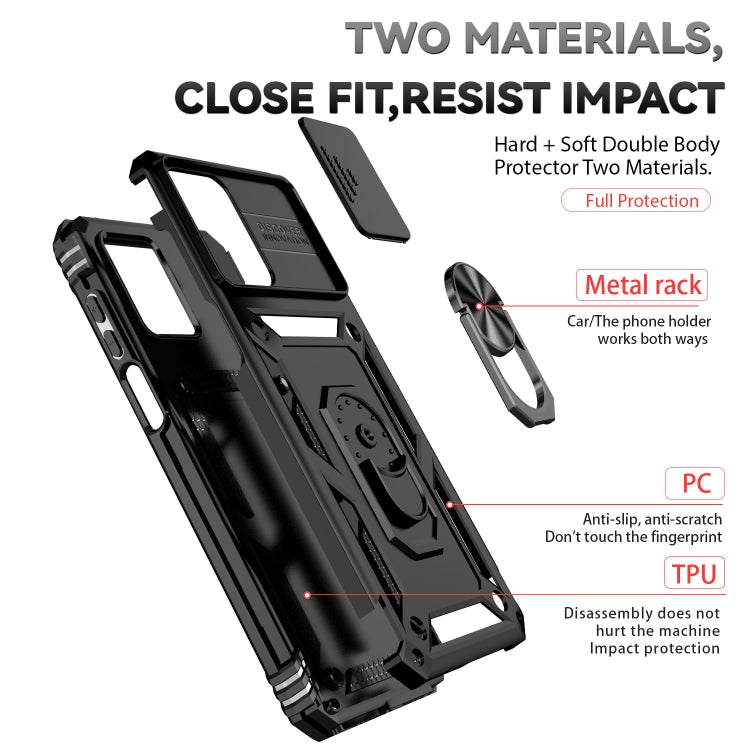Custodia per telefono con supporto per camshield scorrevole, For Xiaomi Redmi Note 12 5G, For Xiaomi 13 Pro, For Xiaomi 13
