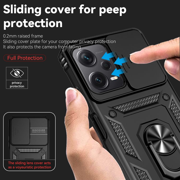 Custodia per telefono con supporto per camshield scorrevole, For Xiaomi Redmi Note 12 5G, For Xiaomi 13 Pro, For Xiaomi 13