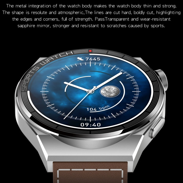 KT62 Smart Watch con schermo rotondo TFT da 1,36 pollici supporta chiamate Bluetooth/monitoraggio dell'ossigeno nel sangue, Silicone Strap, Leather Strap, Steel Strap