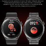 KT62 Smart Watch con schermo rotondo TFT da 1,36 pollici supporta chiamate Bluetooth/monitoraggio dell'ossigeno nel sangue, Silicone Strap, Leather Strap, Steel Strap