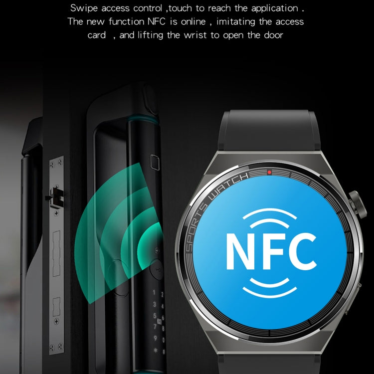 KT62 Smart Watch con schermo rotondo TFT da 1,36 pollici supporta chiamate Bluetooth/monitoraggio dell'ossigeno nel sangue, Silicone Strap, Leather Strap, Steel Strap