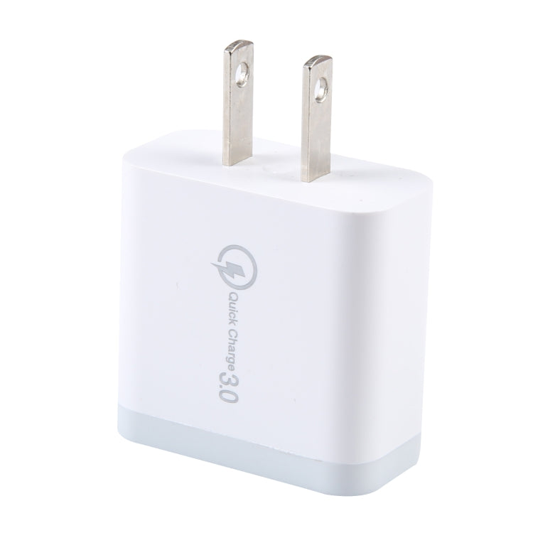 Caricabatterie rapido USB QC3.0, spina americana