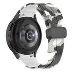 Cinturino in silicone mimetico con chiusura magnetica, For Samsung Galaxy Watch5 / 5 Pro / Watch 4 / 4 Classic