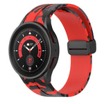 Cinturino in silicone mimetico con chiusura magnetica, For Samsung Galaxy Watch5 / 5 Pro / Watch 4 / 4 Classic