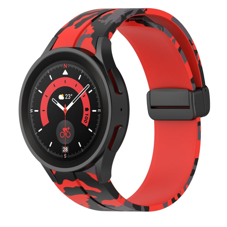 Cinturino in silicone mimetico con chiusura magnetica, For Samsung Galaxy Watch5 / 5 Pro / Watch 4 / 4 Classic