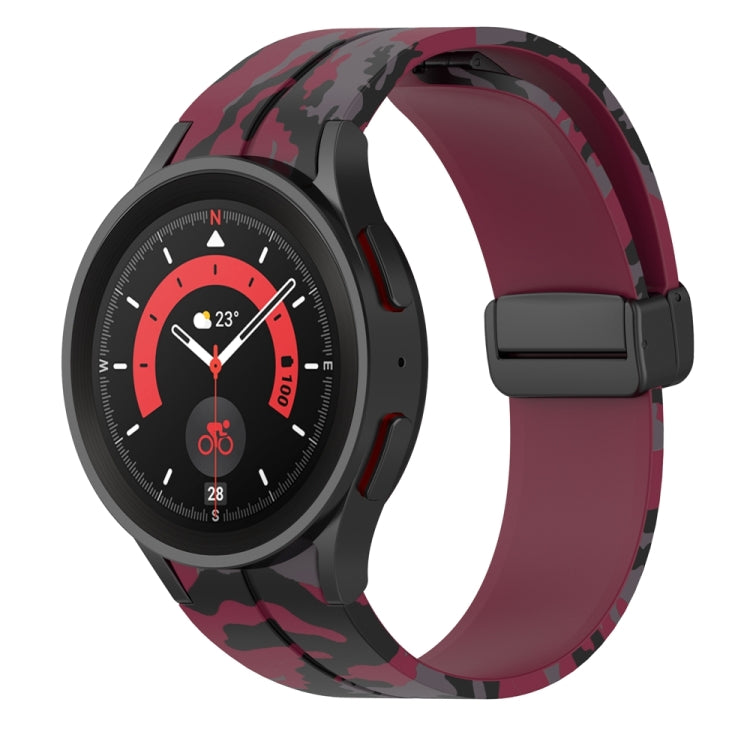 Cinturino in silicone mimetico con chiusura magnetica, For Samsung Galaxy Watch5 / 5 Pro / Watch 4 / 4 Classic