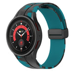 Cinturino in silicone mimetico con chiusura magnetica, For Samsung Galaxy Watch5 / 5 Pro / Watch 4 / 4 Classic
