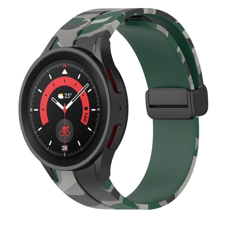 Cinturino in silicone mimetico con chiusura magnetica, For Samsung Galaxy Watch5 / 5 Pro / Watch 4 / 4 Classic