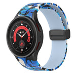 Cinturino in silicone mimetico con chiusura magnetica, For Samsung Galaxy Watch5 / 5 Pro / Watch 4 / 4 Classic