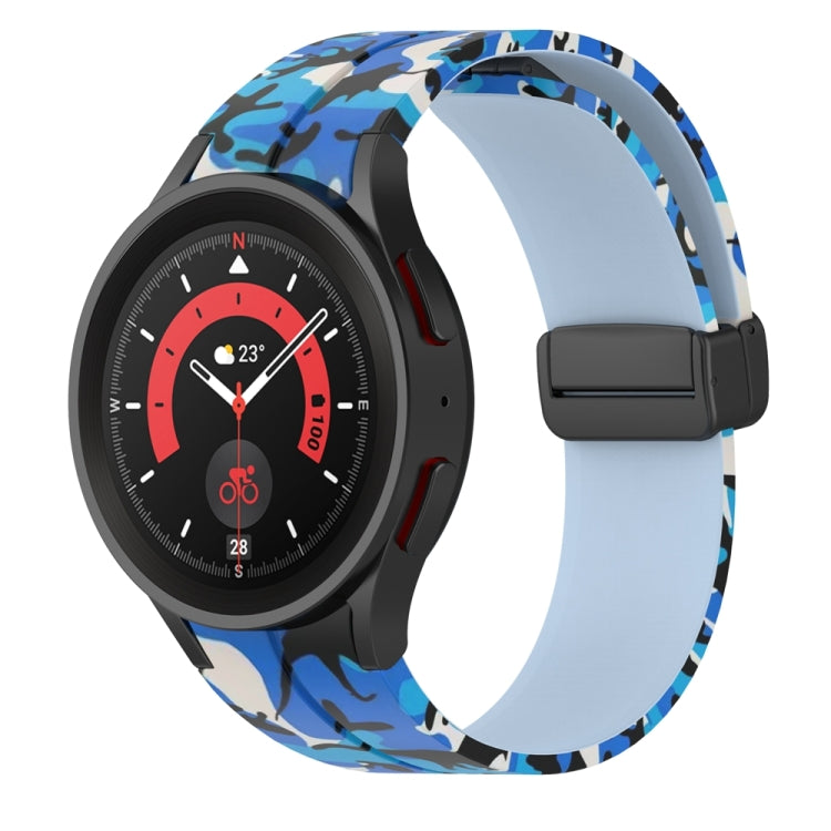 Cinturino in silicone mimetico con chiusura magnetica, For Samsung Galaxy Watch5 / 5 Pro / Watch 4 / 4 Classic