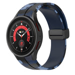 Cinturino in silicone mimetico con chiusura magnetica, For Samsung Galaxy Watch5 / 5 Pro / Watch 4 / 4 Classic