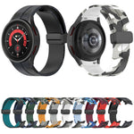 Cinturino in silicone mimetico con chiusura magnetica, For Samsung Galaxy Watch5 / 5 Pro / Watch 4 / 4 Classic