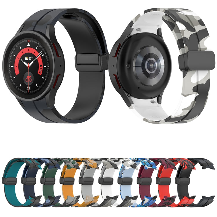 Cinturino in silicone mimetico con chiusura magnetica, For Samsung Galaxy Watch5 / 5 Pro / Watch 4 / 4 Classic