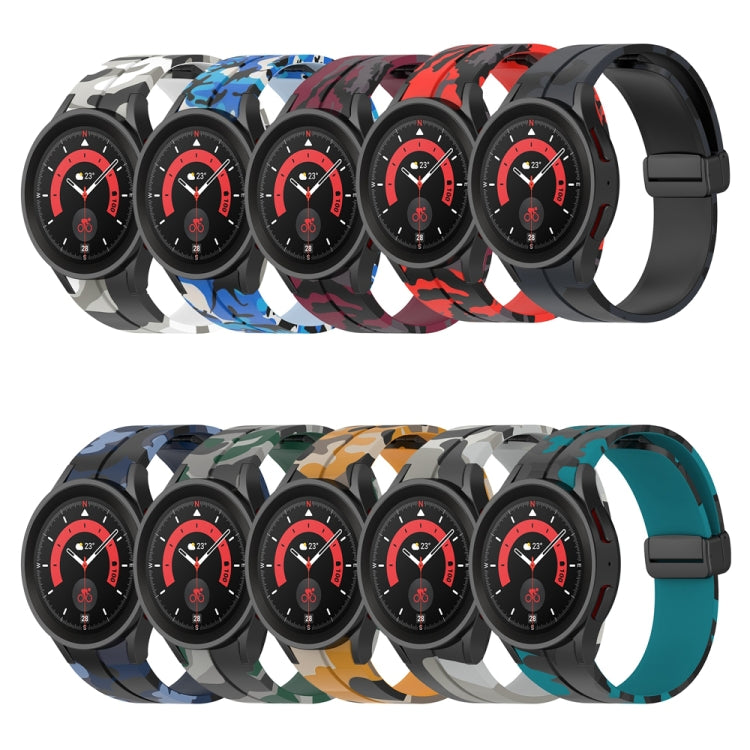 Cinturino in silicone mimetico con chiusura magnetica, For Samsung Galaxy Watch5 / 5 Pro / Watch 4 / 4 Classic