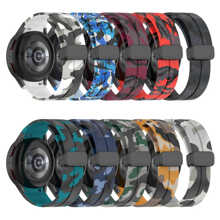 Cinturino in silicone mimetico con chiusura magnetica, For Samsung Galaxy Watch5 / 5 Pro / Watch 4 / 4 Classic