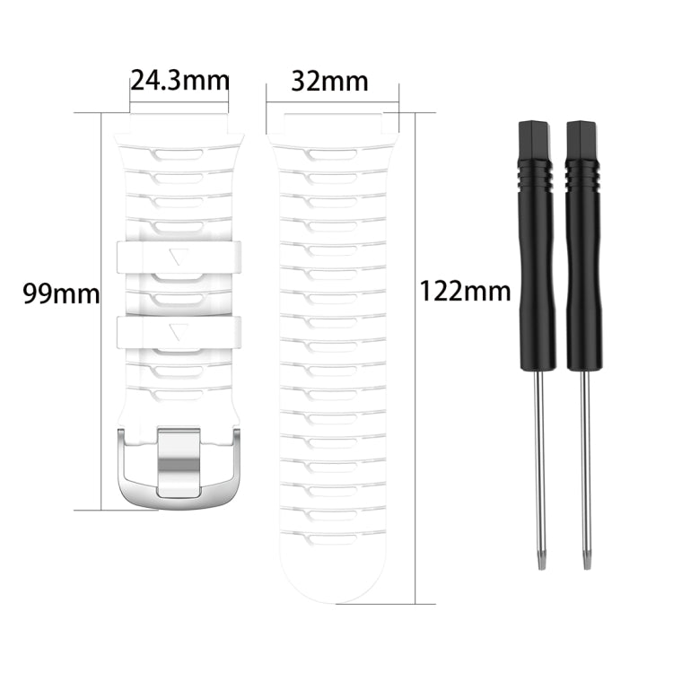 Cinturino di ricambio in silicone tinta unita, For Garmin Forerunner 920XT