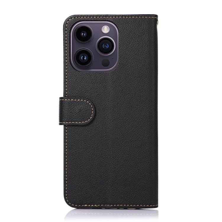 Custodia in pelle per iPhone 15 e 16 compatibile RFID