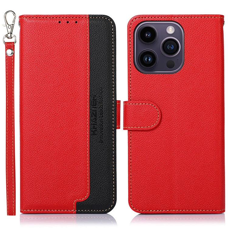 Custodia in pelle per iPhone 15 e 16 compatibile RFID