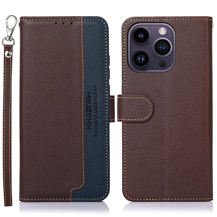 Custodia in pelle per iPhone 15 e 16 compatibile RFID