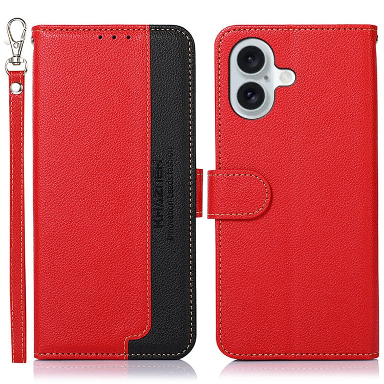 Custodia in pelle per iPhone 15 e 16 compatibile RFID