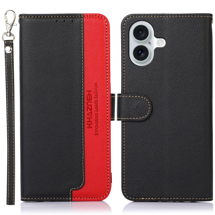 Custodia in pelle per iPhone 15 e 16 compatibile RFID