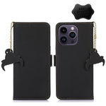 Custodia in pelle magnetica RFID per iPhone 15 e 16