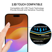 Pellicola in vetro temperato per iPhone 15