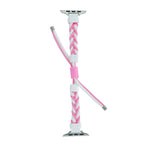 Cinturino per orologio in nylon con cordoncino intrecciato a forma di fagiolo in silicone, For Apple Watch SE 2022 40mm, For Apple Watch 9 45mm, For Apple Watch SE 2022 44mm