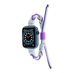 Cinturino per orologio in nylon con cordoncino intrecciato a forma di fagiolo in silicone, For Apple Watch Ultra 49mm, For Apple Watch SE 2023 44mm, For Apple Watch 8 41mm