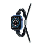 Cinturino per orologio in nylon con cordoncino intrecciato a forma di fagiolo in silicone, For Apple Watch Ultra 49mm, For Apple Watch SE 2023 44mm, For Apple Watch 8 41mm