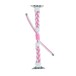 Cinturino per orologio in nylon con cordoncino intrecciato a forma di fagiolo in silicone, For Apple Watch 9 41mm, For Apple Watch 7 41mm, For Apple Watch 7 45mm