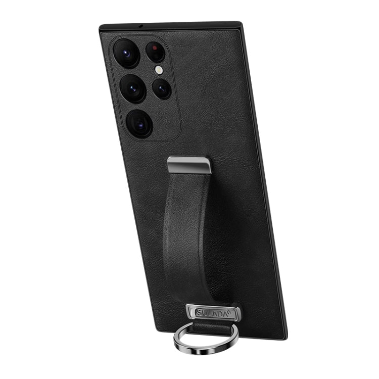 Custodia in pelle PU per Samsung Galaxy S24+ 5G con anello